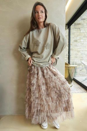 Original Hippie Sweatshirt Vintage Wash Mocha /40=